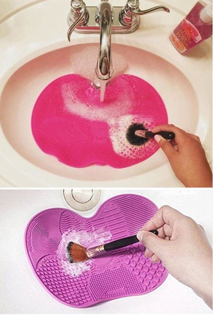 Palette de nettoyage pour pinceaux de maquillage