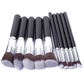 Set de 10 pinceaux de maquillage professionnel