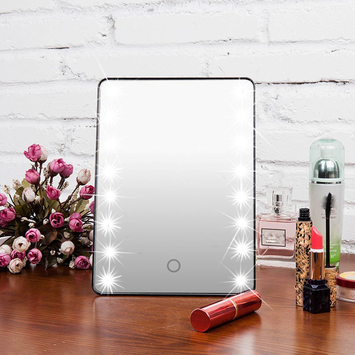 Miroir de maquillage à LED