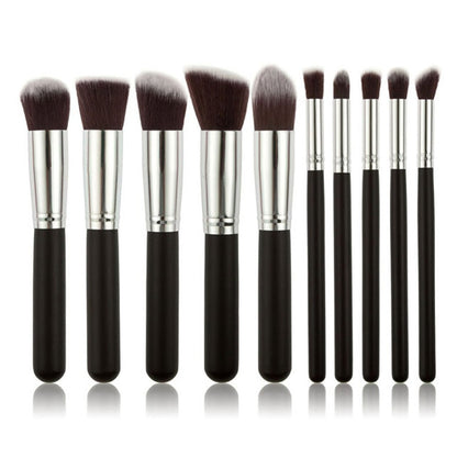 Set de 10 pinceaux de maquillage professionnel
