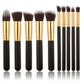 Set de 10 pinceaux de maquillage professionnel