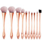 MB03 special designed Popular Foundation Eyebrow Eyeshadow makeup brush set 11 pcs make up