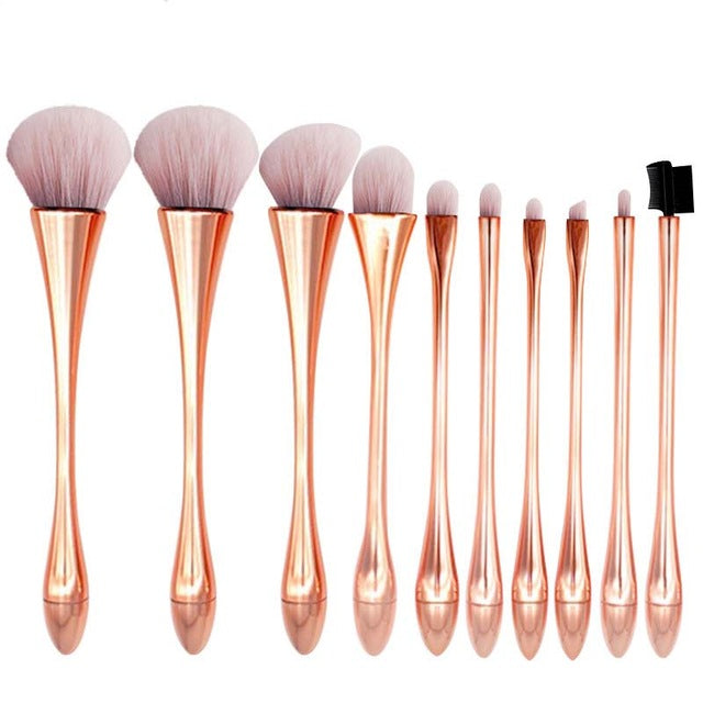MB03 special designed Popular Foundation Eyebrow Eyeshadow makeup brush set 11 pcs make up