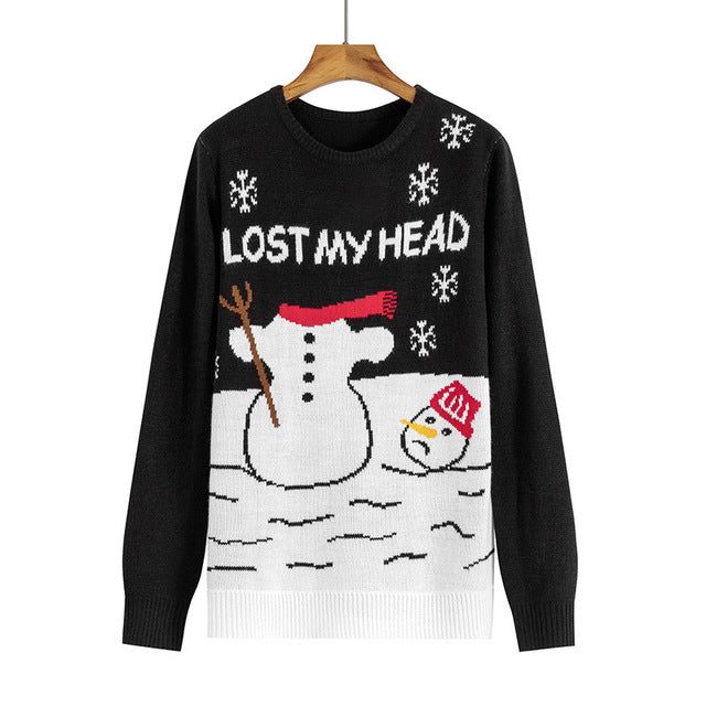New Year Christmas Sweater Women Winter Knit Sweater Female Warm Pullover Cotton Jumper Pullover Christmas Sweater Women 20Color