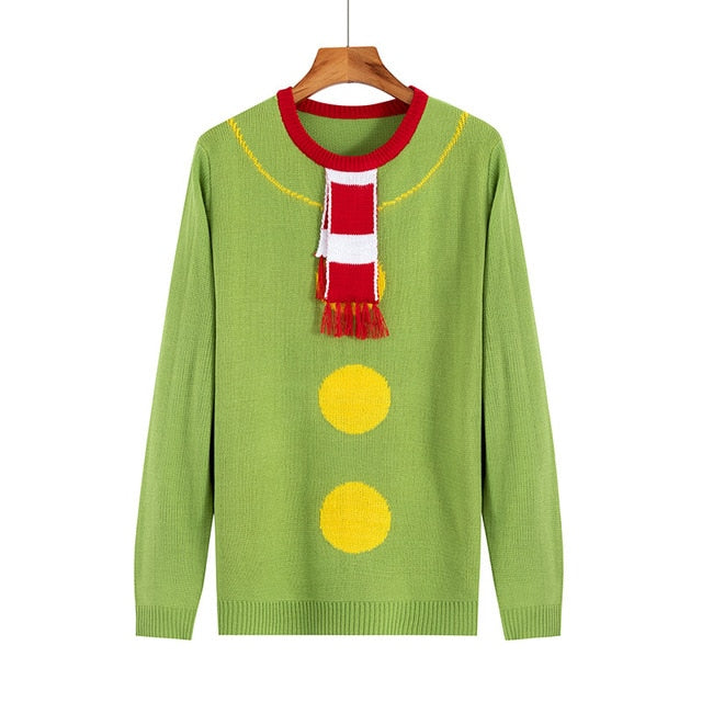 New Year Christmas Sweater Women Winter Knit Sweater Female Warm Pullover Cotton Jumper Pullover Christmas Sweater Women 20Color