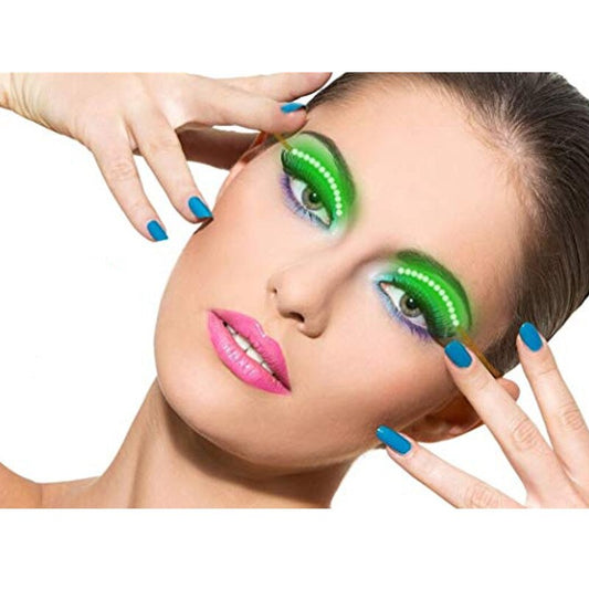 Top Luxury Best Hot Sale LED Eye Lashes Light Halloween Christmas Party Pub Bar Cosplay Props Gift NShopping