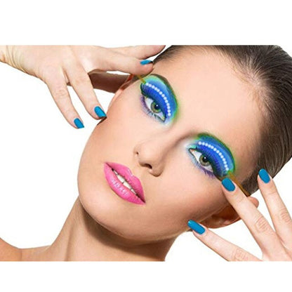 Top Luxury Best Hot Sale LED Eye Lashes Light Halloween Christmas Party Pub Bar Cosplay Props Gift NShopping