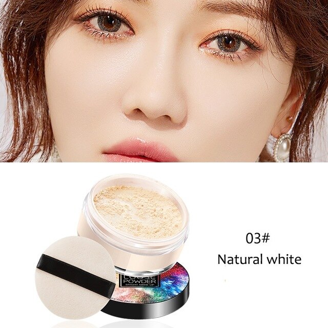 Natural Makeup Setting Powder Long-lasting Waterproof Oil-control Even Skin Color Face Loose Powder Nude Beauty Makeup