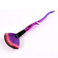 Purple Red Hair Makeup Brushes Set Fork Design Foundation Powder Eyeshadow Make Up Fan Brush Eyes Contour Blending Cosmetic Tool