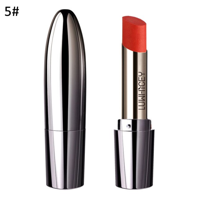 Bullet Design Metallic Lip Cream  Women Long Lasting Lipstick Cosmetics Make your lip sexy and charming. Suitable for profession