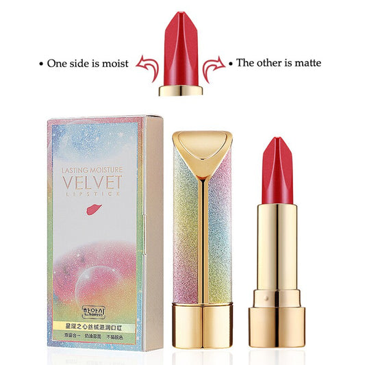 Double-sided Design Matte Lipstick Sexy Moisturizer Lipstick Waterproof Makeup Velvet Lipstick Maquiagem
