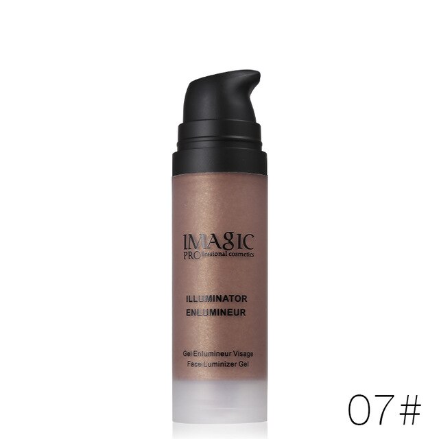 Imagic Face 7 colors Highlighter Liquid Glow Illuminator Shimmer Liquid with Face Contour Brightener Makeup Multi Use luminizer