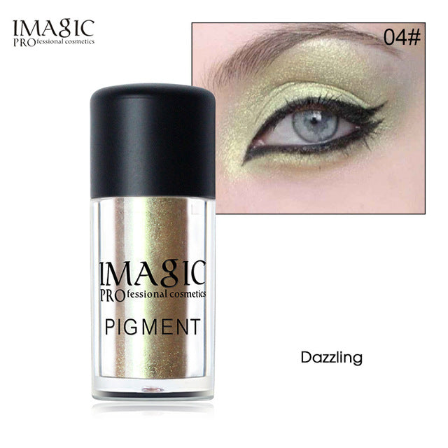 IMAGIC Glitter Eyeshadow Loose Pigment Shadows Eye Mineral Powder Metallic discoloration Loose Glitter Eyeshadow Makeup