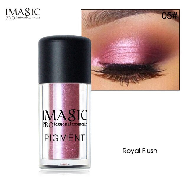 IMAGIC Glitter Eyeshadow Loose Pigment Shadows Eye Mineral Powder Metallic discoloration Loose Glitter Eyeshadow Makeup