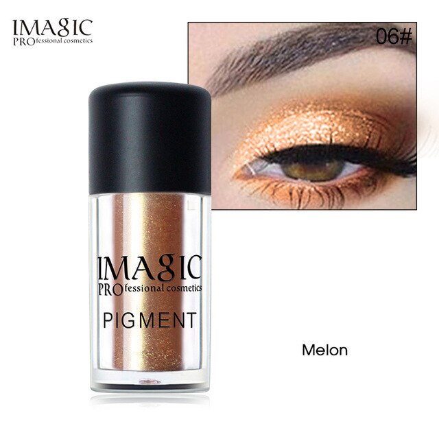 IMAGIC Glitter Eyeshadow Loose Pigment Shadows Eye Mineral Powder Metallic discoloration Loose Glitter Eyeshadow Makeup