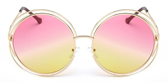 Lunette de soleil oversized, effet miroir Retro JIASTYLE