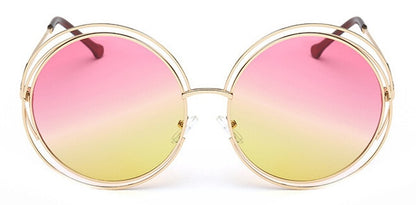 Lunette de soleil oversized, effet miroir Retro JIASTYLE