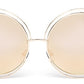 Lunette de soleil oversized, effet miroir Retro JIASTYLE
