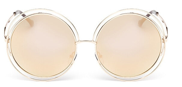 Lunette de soleil oversized, effet miroir Retro JIASTYLE