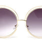 Lunette de soleil oversized, effet miroir Retro JIASTYLE