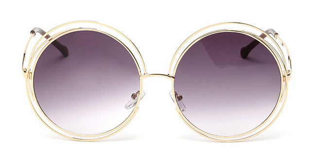 Lunette de soleil oversized, effet miroir Retro JIASTYLE