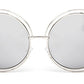 Lunette de soleil oversized, effet miroir Retro JIASTYLE