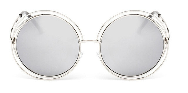 Lunette de soleil oversized, effet miroir Retro JIASTYLE