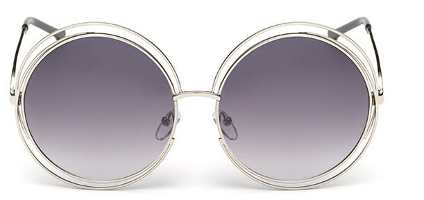 Lunette de soleil oversized, effet miroir Retro JIASTYLE