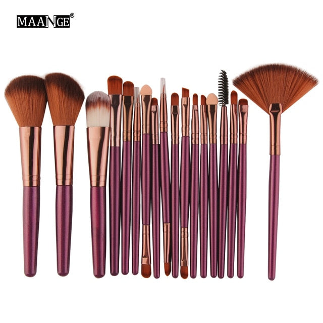 Pinceaux de maquillage set de 6, 15 ou 18 pièces