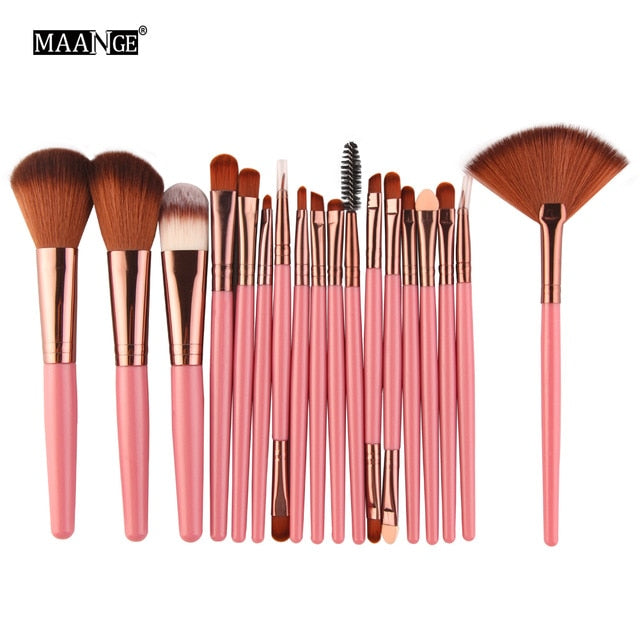 Pinceaux de maquillage set de 6, 15 ou 18 pièces