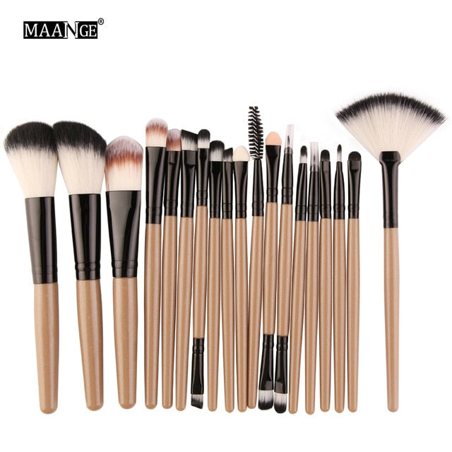 Pinceaux de maquillage set de 6, 15 ou 18 pièces
