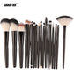 Pinceaux de maquillage set de 6, 15 ou 18 pièces