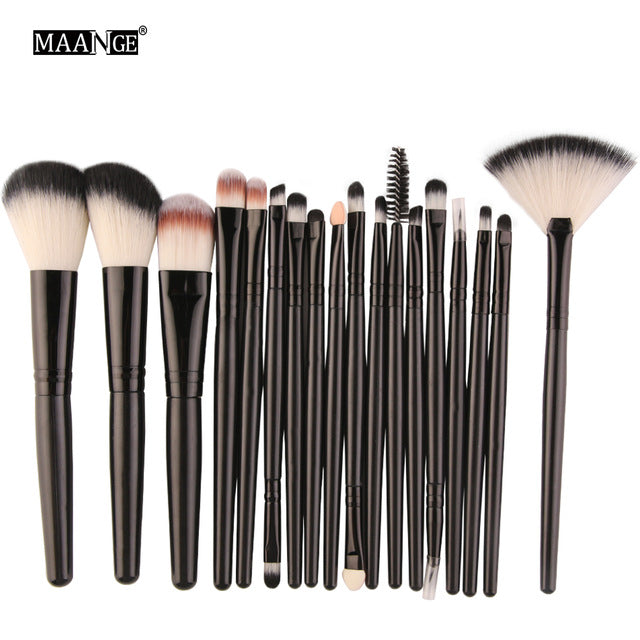 Pinceaux de maquillage set de 6, 15 ou 18 pièces