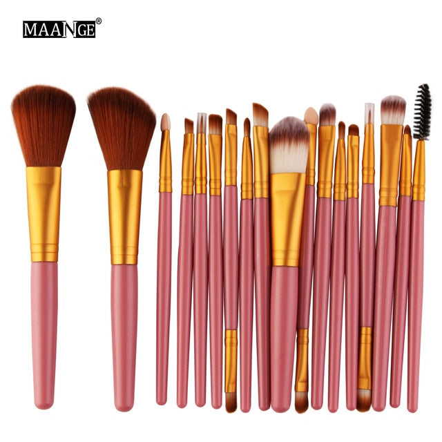 Pinceaux de maquillage set de 6, 15 ou 18 pièces