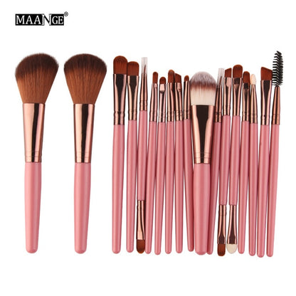 Pinceaux de maquillage set de 6, 15 ou 18 pièces