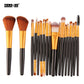 Pinceaux de maquillage set de 6, 15 ou 18 pièces