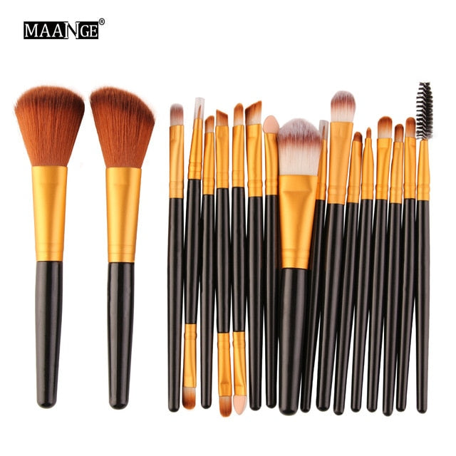 Pinceaux de maquillage set de 6, 15 ou 18 pièces