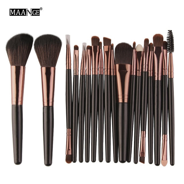 Pinceaux de maquillage set de 6, 15 ou 18 pièces