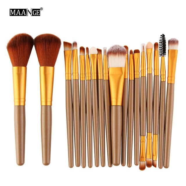 Pinceaux de maquillage set de 6, 15 ou 18 pièces