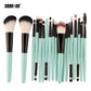 Pinceaux de maquillage set de 6, 15 ou 18 pièces