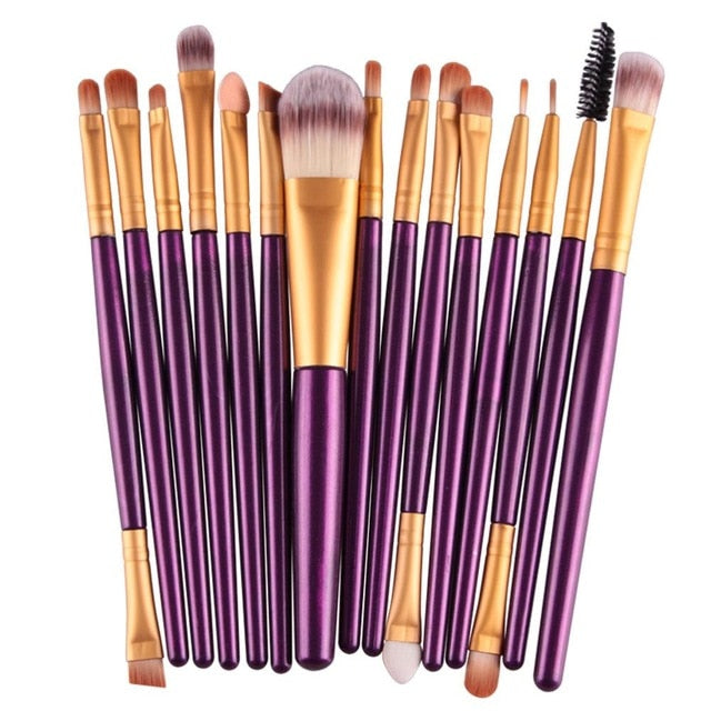 Pinceaux de maquillage set de 6, 15 ou 18 pièces