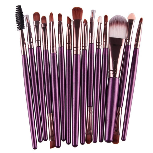 Pinceaux de maquillage set de 6, 15 ou 18 pièces