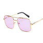 New Oversized Square Sunglasses Women Luxury Brand Designer Frame Transparent Gradient Sun Glasses Female Oculos De Sol Feminino