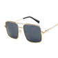 New Oversized Square Sunglasses Women Luxury Brand Designer Frame Transparent Gradient Sun Glasses Female Oculos De Sol Feminino