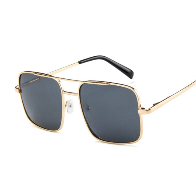 New Oversized Square Sunglasses Women Luxury Brand Designer Frame Transparent Gradient Sun Glasses Female Oculos De Sol Feminino