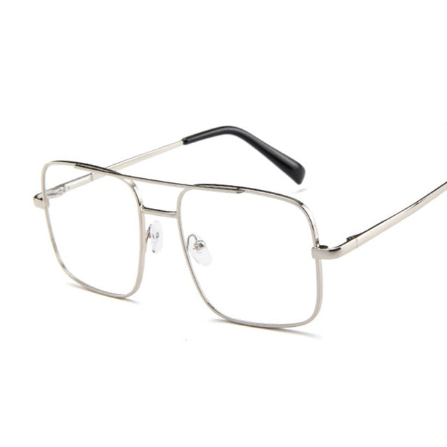 New Oversized Square Sunglasses Women Luxury Brand Designer Frame Transparent Gradient Sun Glasses Female Oculos De Sol Feminino