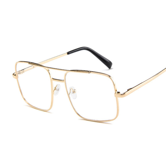 New Oversized Square Sunglasses Women Luxury Brand Designer Frame Transparent Gradient Sun Glasses Female Oculos De Sol Feminino