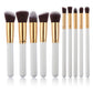 Set de 10 pinceaux de maquillage professionnel