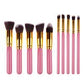 Set de 10 pinceaux de maquillage professionnel